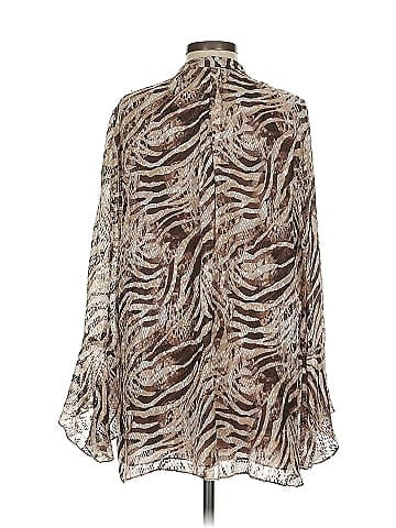 Elie Tahari Long Sleeve Silk Top (view 2)