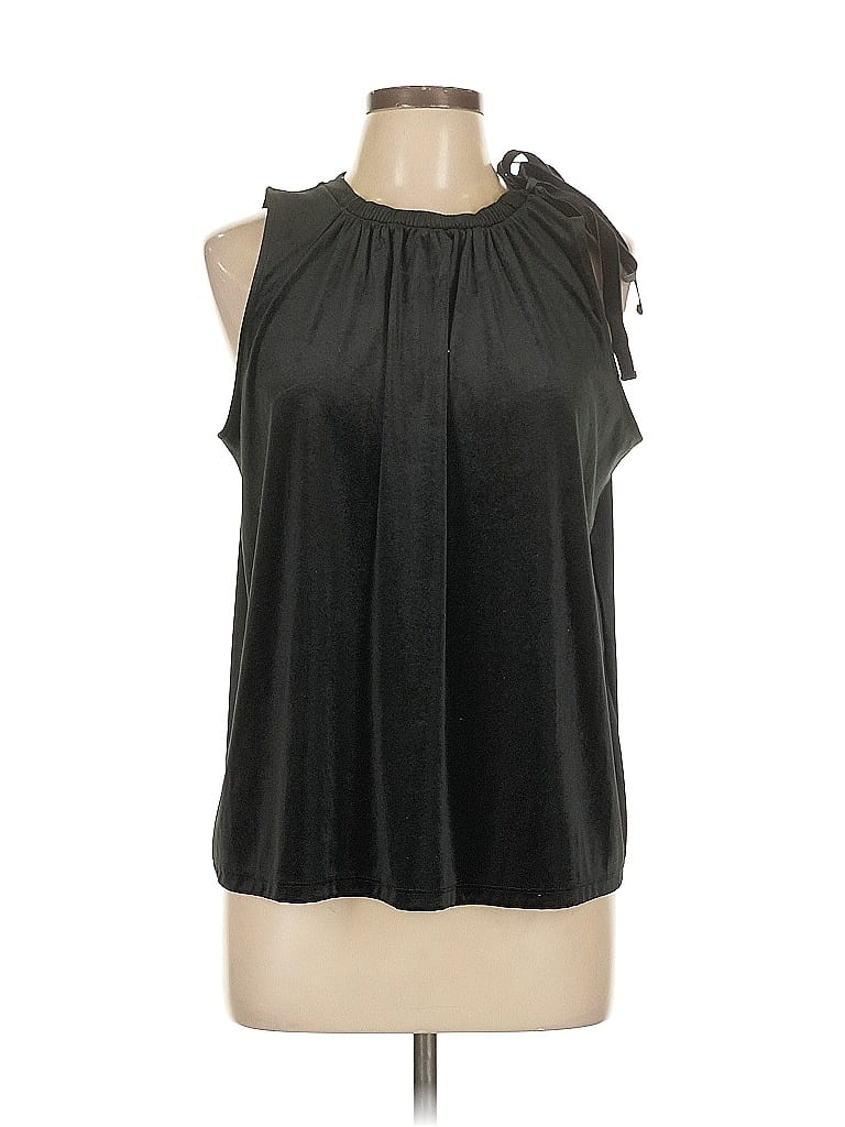 Pre-owned Ann Taylor Sleeveless Blouse In Black