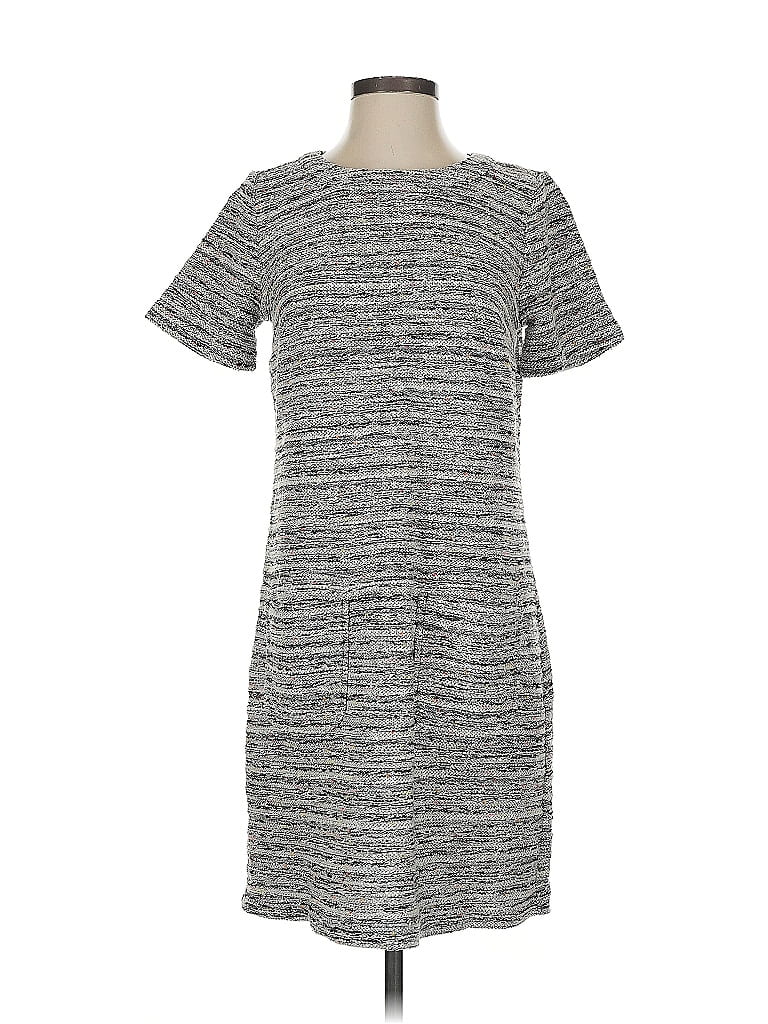 Pre-owned Ann Taylor Loft Casual Dress In Gray