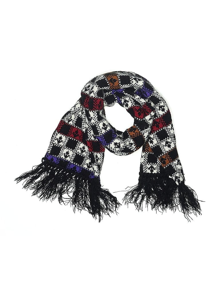 Pre-owned Assorted Brands Scarf In Black