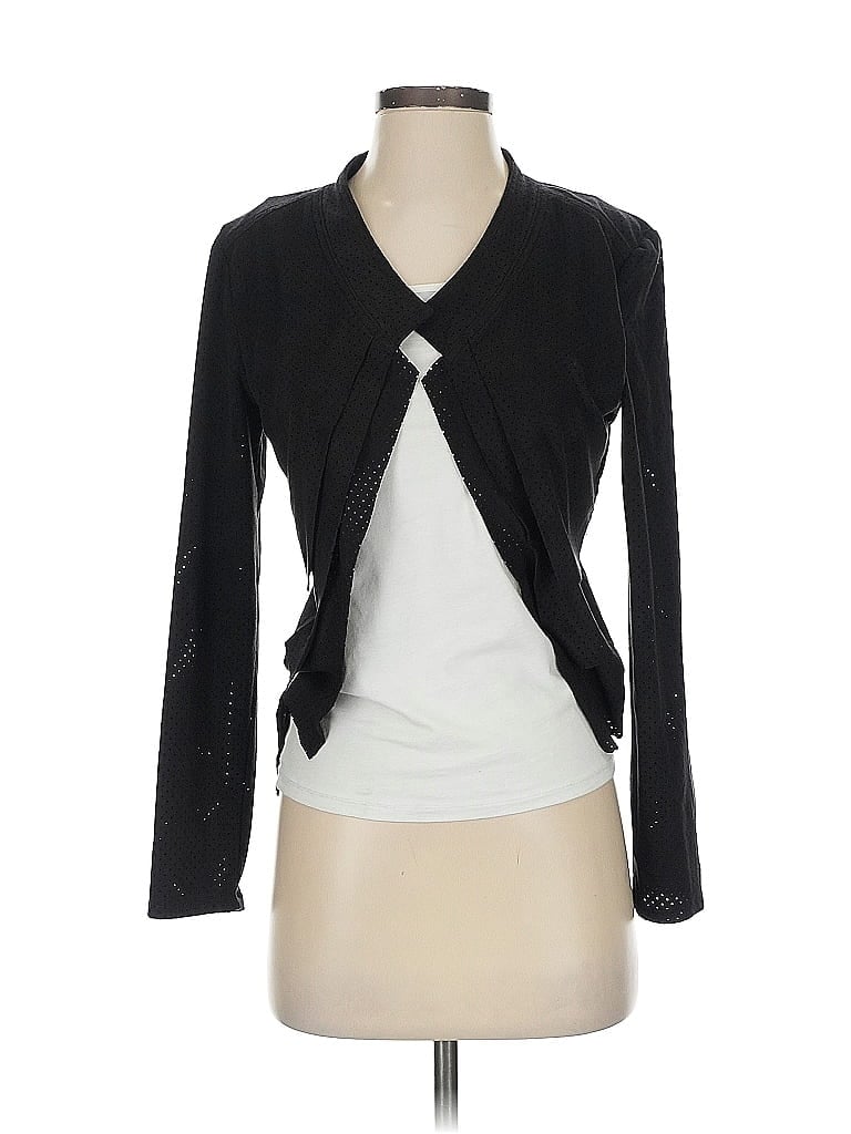 Pre-owned Nine West Cardigan Sweater In Black