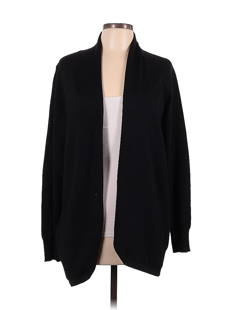 Pre-owned Ella Moss Cardigan Sweater In Black