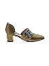 SJP by Sarah Jessica Parker Color Block Tan Green Heels Size EU 36 1/2 - photo 1