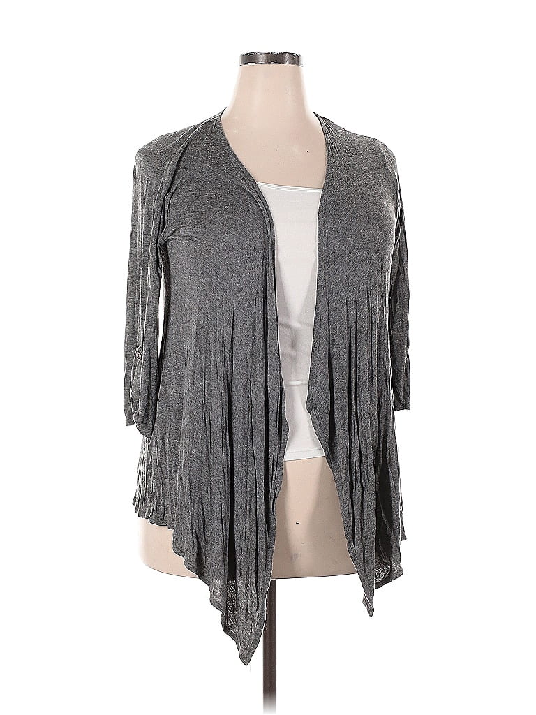 Pre-owned Agb Cardigan Sweater In Gray