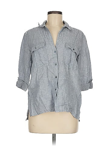 James Perse 3/4 Sleeve Button-Down Shirt (view 1)