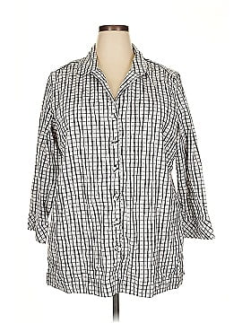 Foxcroft 3/4 Sleeve Button Down Shirt