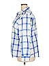 Foxcroft Checkered-gingham Blue 3/4 Sleeve Button-Down Shirt Size 18 - photo 5