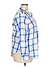 Foxcroft Checkered-gingham Blue 3/4 Sleeve Button-Down Shirt Size 18 - photo 4