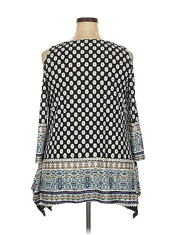 White Mark 3/4 Sleeve Blouse (view 2)