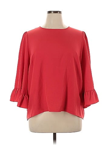 Kensie 3/4 Sleeve Blouse (view 1)