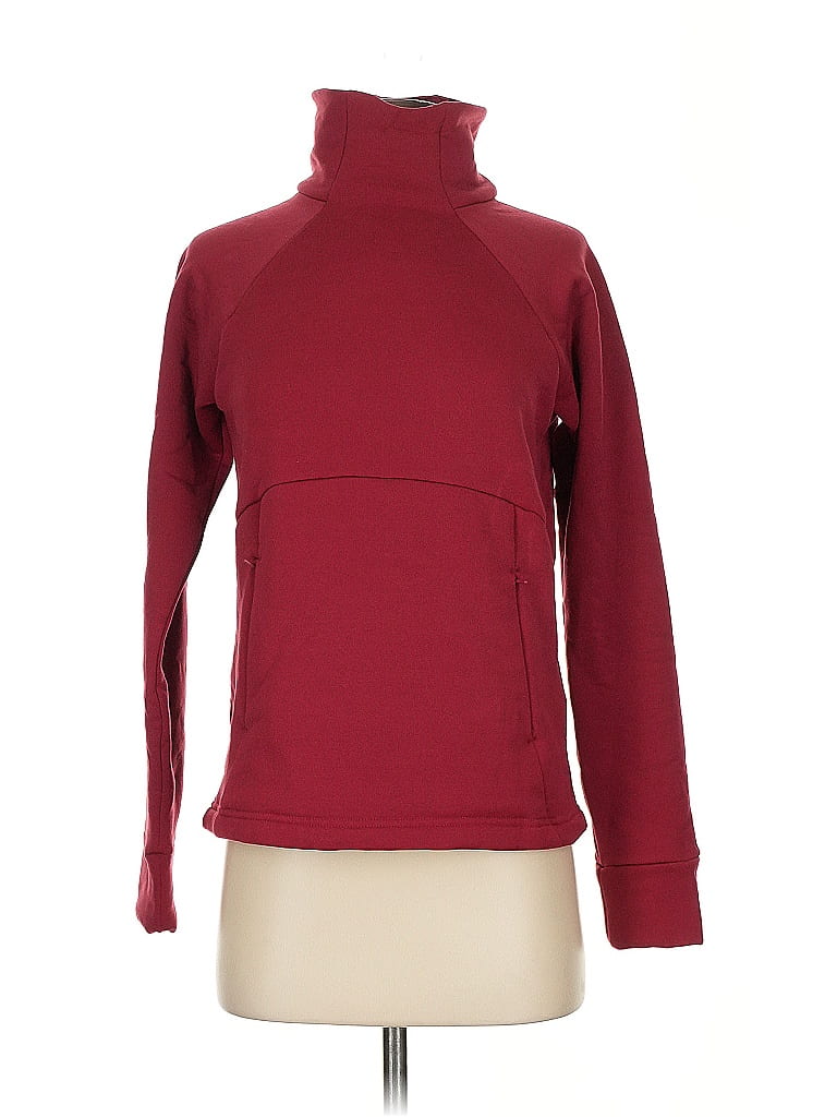 Pre-owned Athleta Turtleneck Sweater In Burgundy
