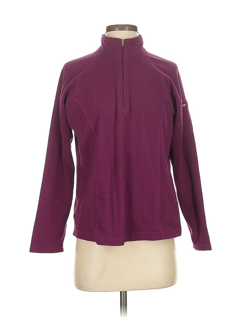 Pre-owned L.l.bean Fleece Jacket In Purple