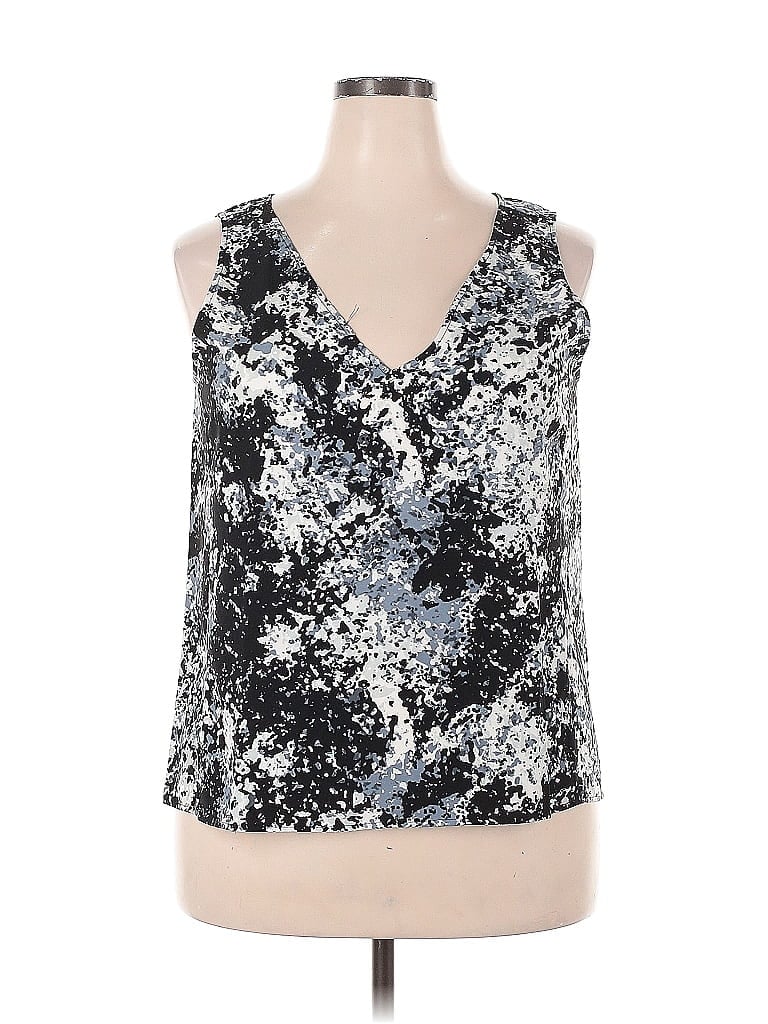 Pre-owned Nordstrom Sleeveless Blouse In Silver