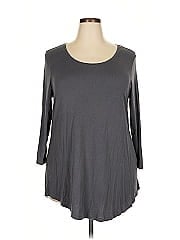 Jm Collection 3/4 Sleeve T Shirt