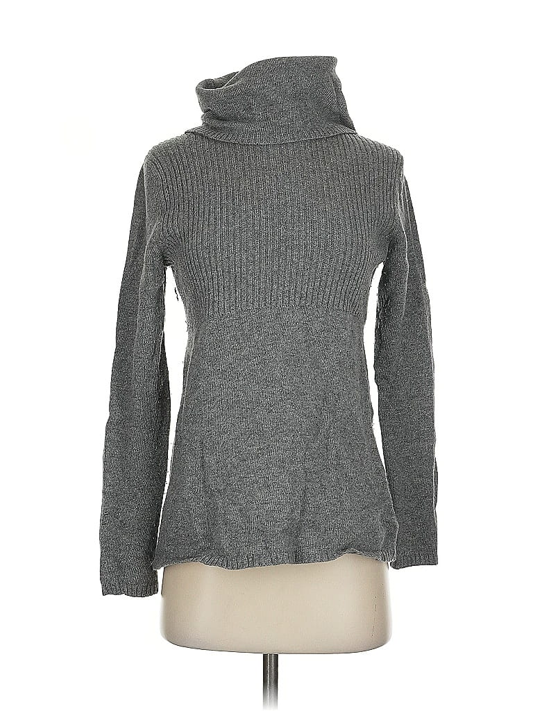 Pre-owned Banana Republic Turtleneck Sweater In Gray