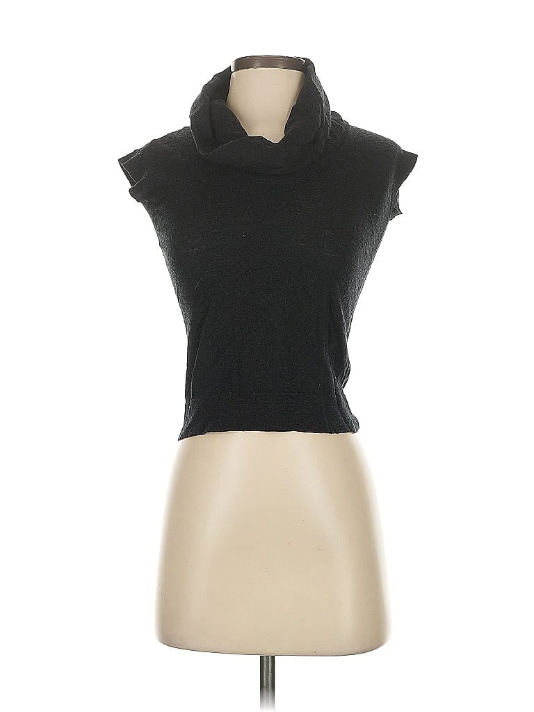 Pre-owned Ann Taylor Wool Cardigan Sweater In Black