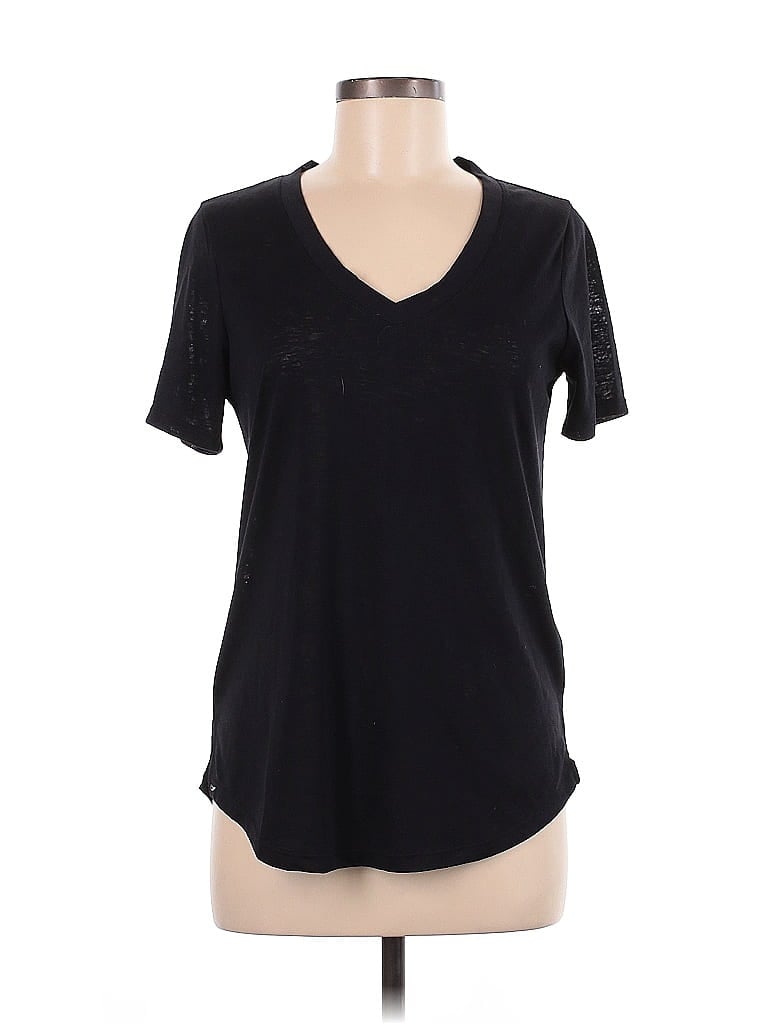 Pre-owned Athleta Short Sleeve T-shirt In Black