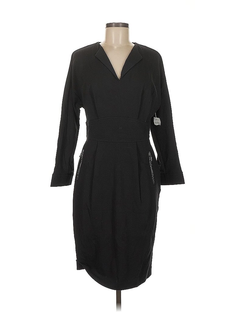 Magaschoni Black Casual Dress Size 8 - photo 1