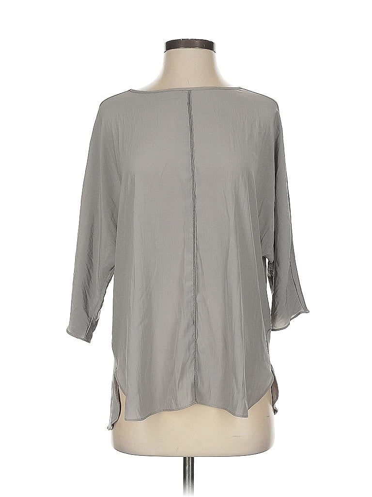 Pre-owned Lola And Sophie 3/4 Sleeve Blouse In Gray