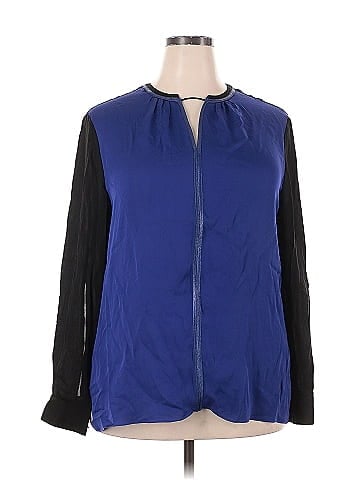 Elie Tahari Long Sleeve Silk Top (view 1)