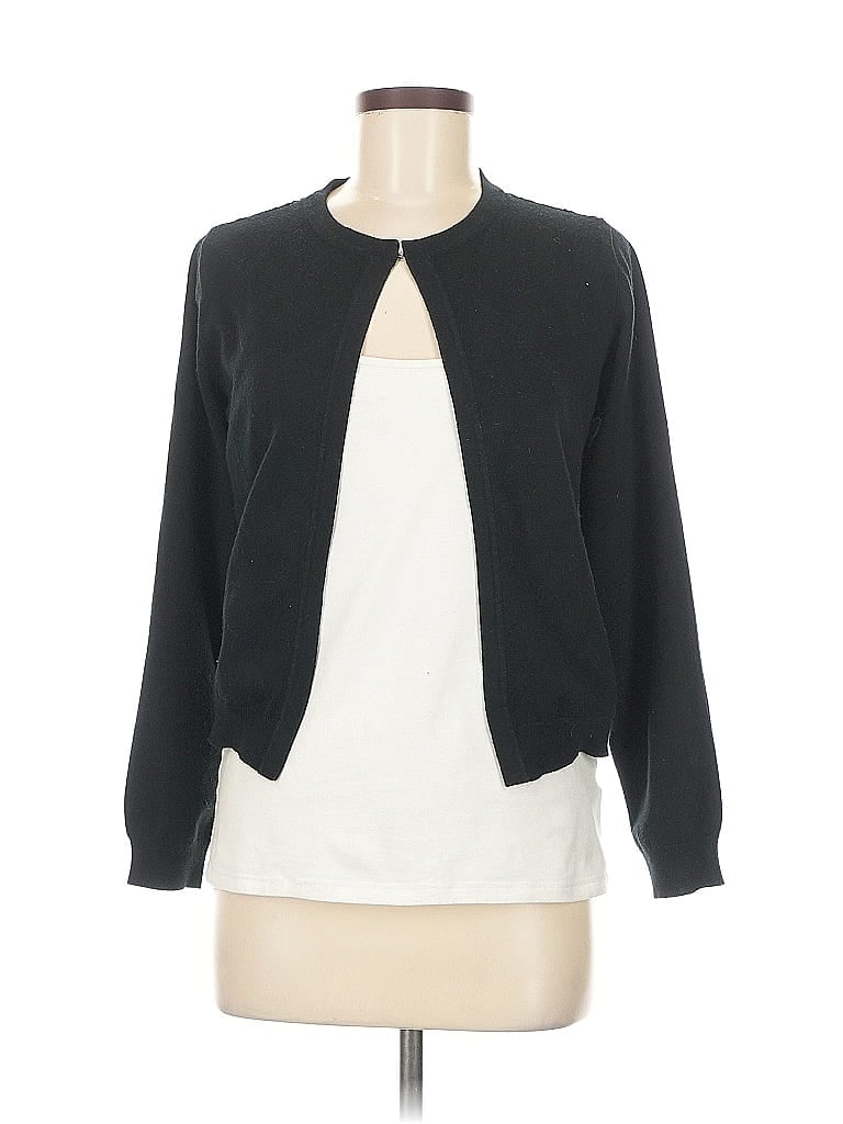 Pre-owned Assorted Brands Cardigan Sweater In Black