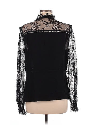Elie Tahari Long Sleeve Silk Top (view 2)