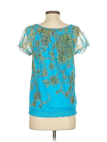INC International Concepts Short Sleeve Blouse (view 2)