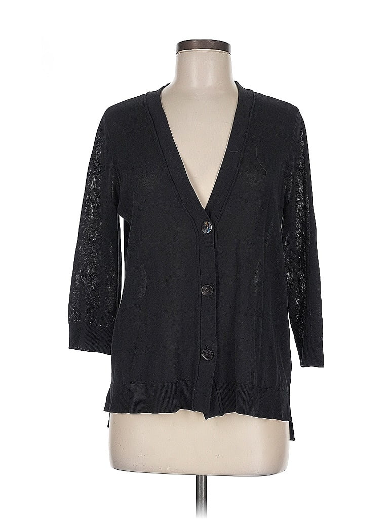 Pre-owned Chico's Cardigan Sweater In Black