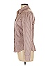 Contempo Stripes Brown Pink Long Sleeve Blouse Size 12 - photo 5