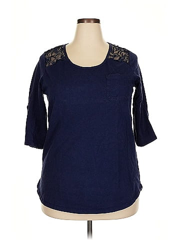 Roaman's 3/4 Sleeve Top (view 1)