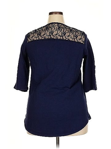 Roaman's 3/4 Sleeve Top (view 2)