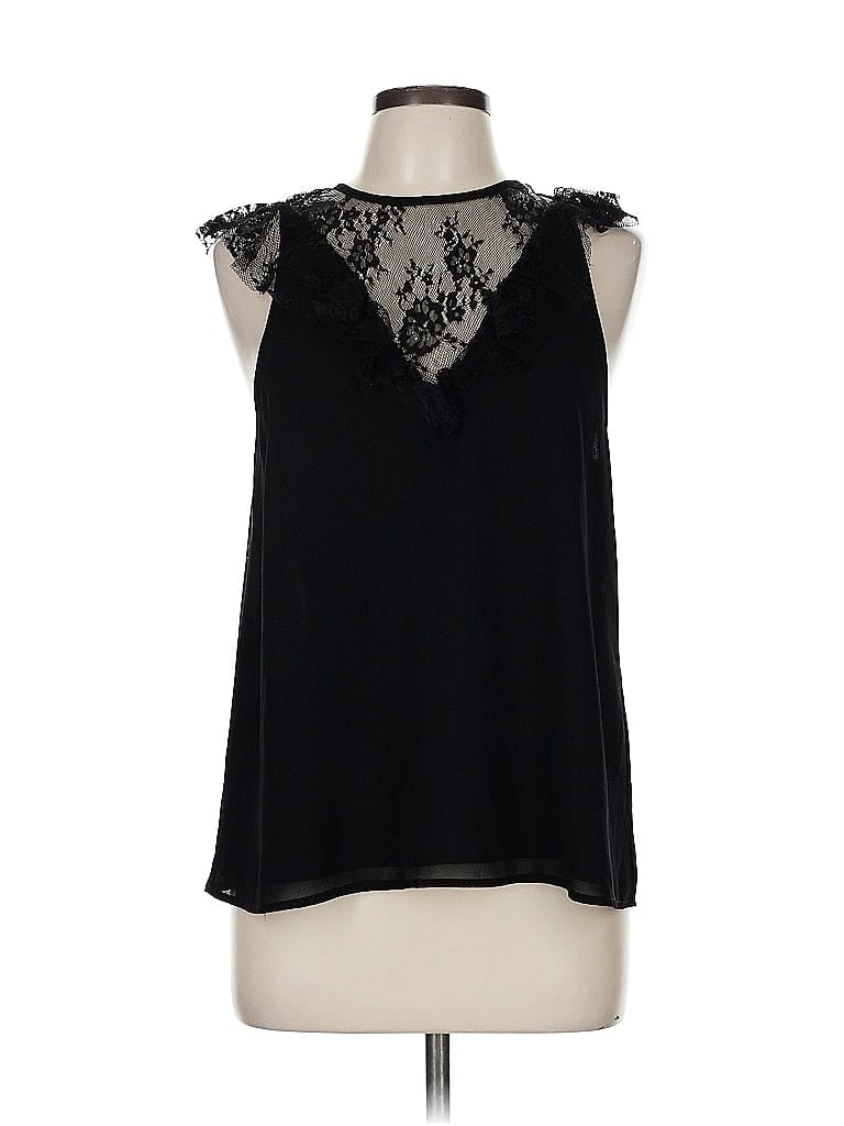 Pre-owned Wayf Sleeveless Blouse In Black