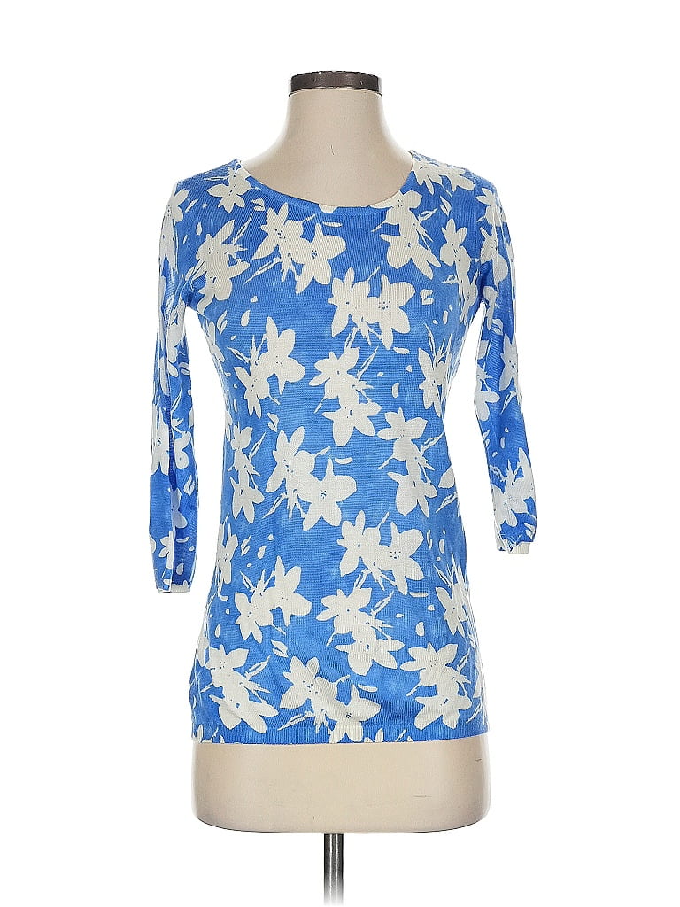 Pre-owned Emily Daniels Pullover Sweater In Blue