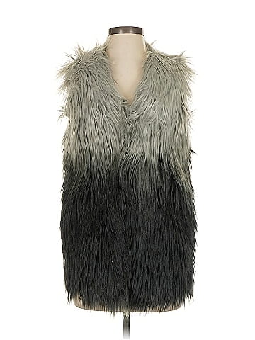 Blue Rain Faux Fur Vest (view 1)