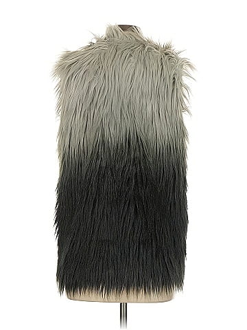 Blue Rain Faux Fur Vest (view 2)