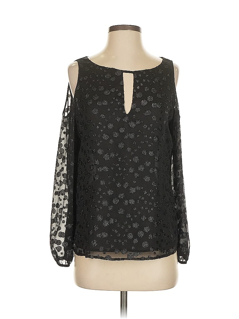 Pre-owned Cooper & Ella 3/4 Sleeve Blouse In Black