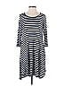 Assorted Brands Stripes Blue Casual Dress Size S - photo 1