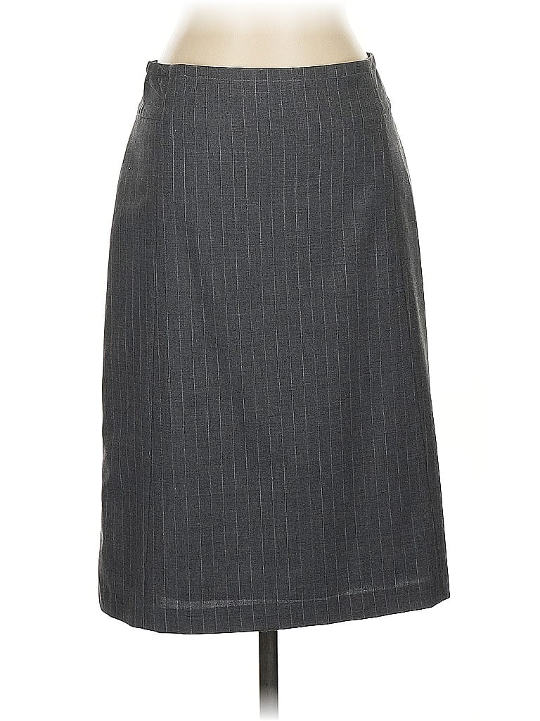 Pre-owned Banana Republic Wool Skirt In Gray