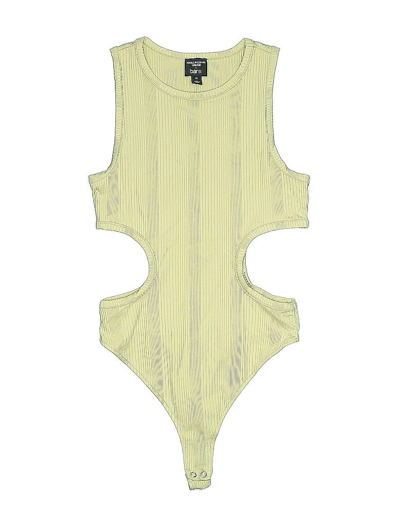 Click to view more detailed imagery on our partner's website Pre-owned Nicole Williams English X Bar Iii Bodysuit In Yellow
