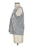 Laura Ashley Metallic Silver Sleeveless Top Size P (petite) - photo 5