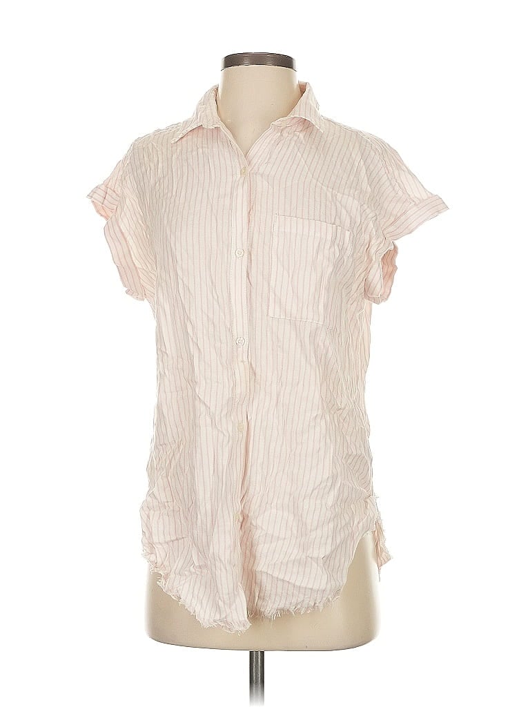 Pre-owned Aerie Short Sleeve Blouse In Pink