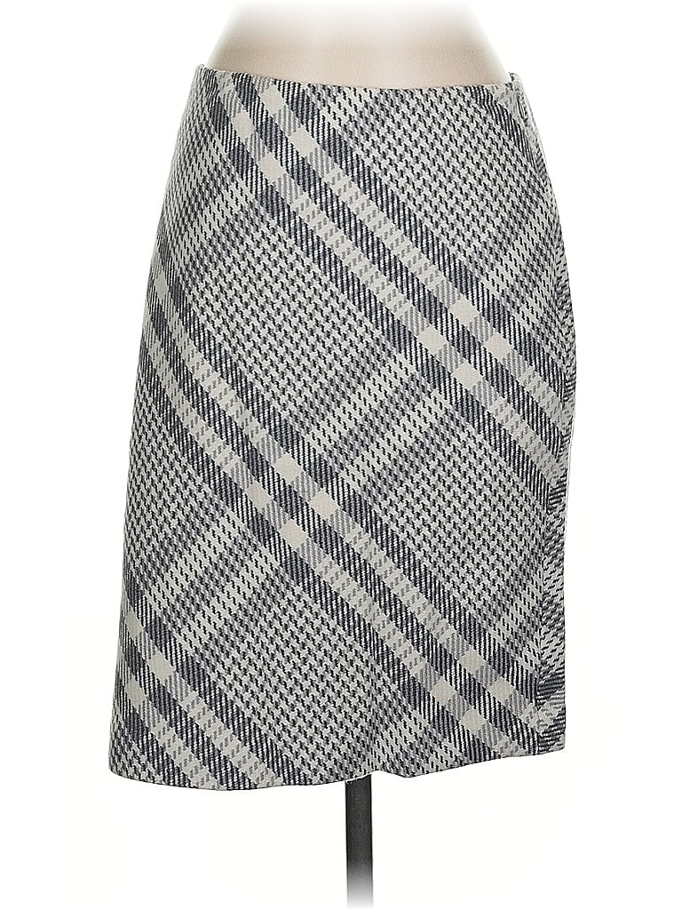 Pre-owned Ann Taylor Casual Skirt In Gray