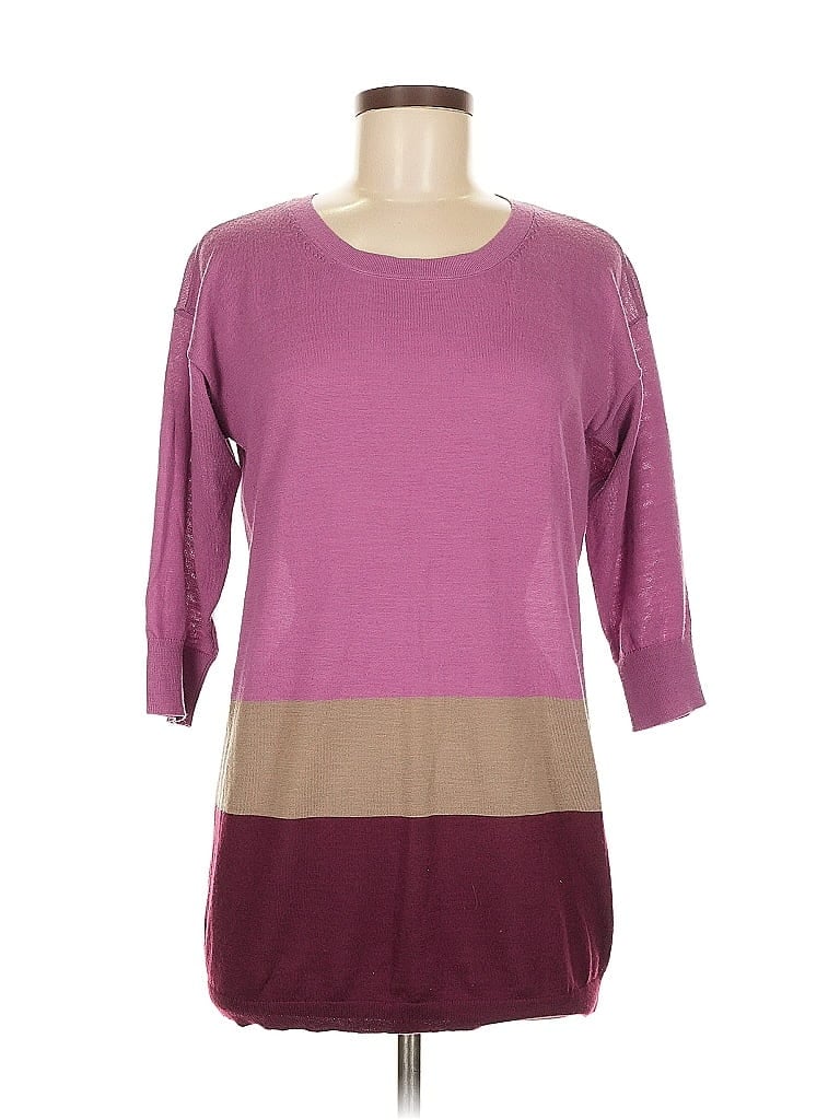 Pre-owned Ann Taylor Factory Pullover Sweater In Purple