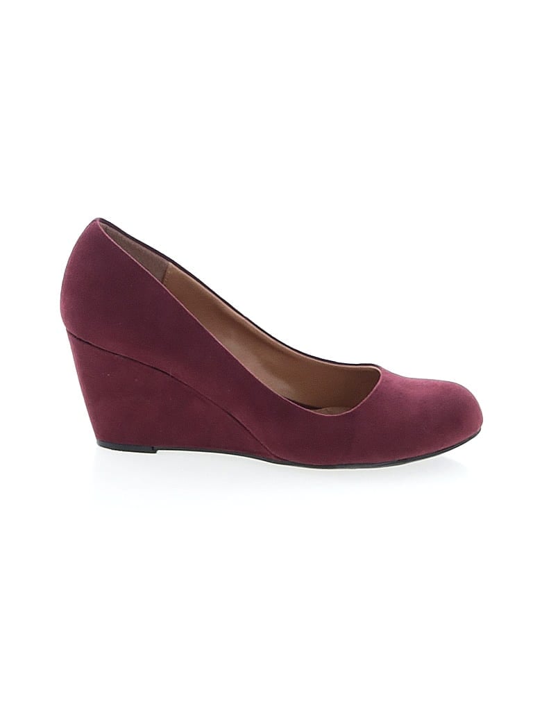 CL by Laundry Burgundy Wedges Size 7 - photo 1