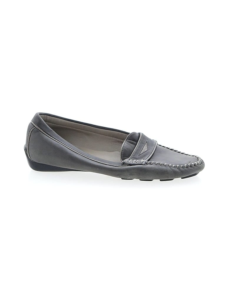 Pre-owned Robert Zur Flats In Gray