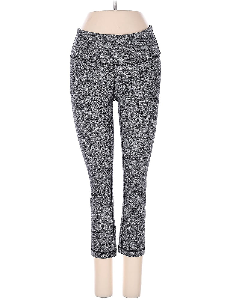 Pre-owned Lululemon Athletica Yoga Pants In Gray