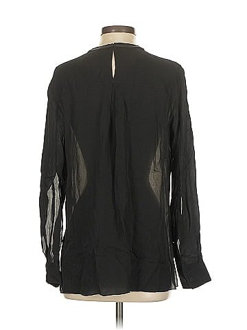 Elie Tahari Long Sleeve Silk Top (view 2)