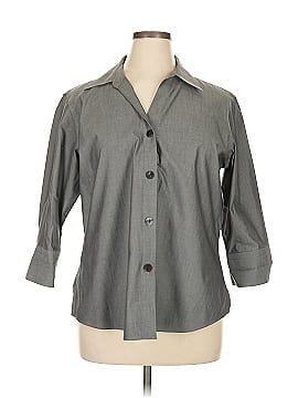 Foxcroft 3/4 Sleeve Button Down Shirt