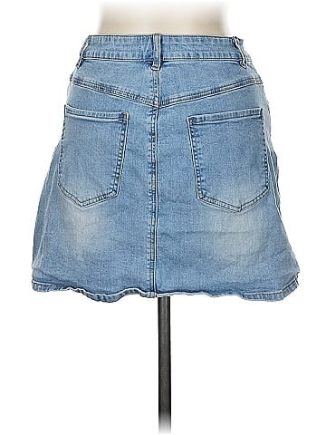 1.State Denim Skirt (view 2)