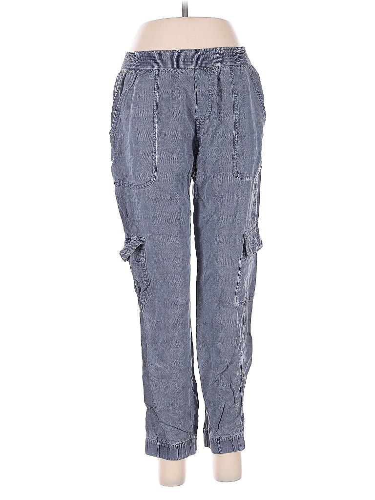 Pre-owned Cynthia Rowley Linen Pants In Blue